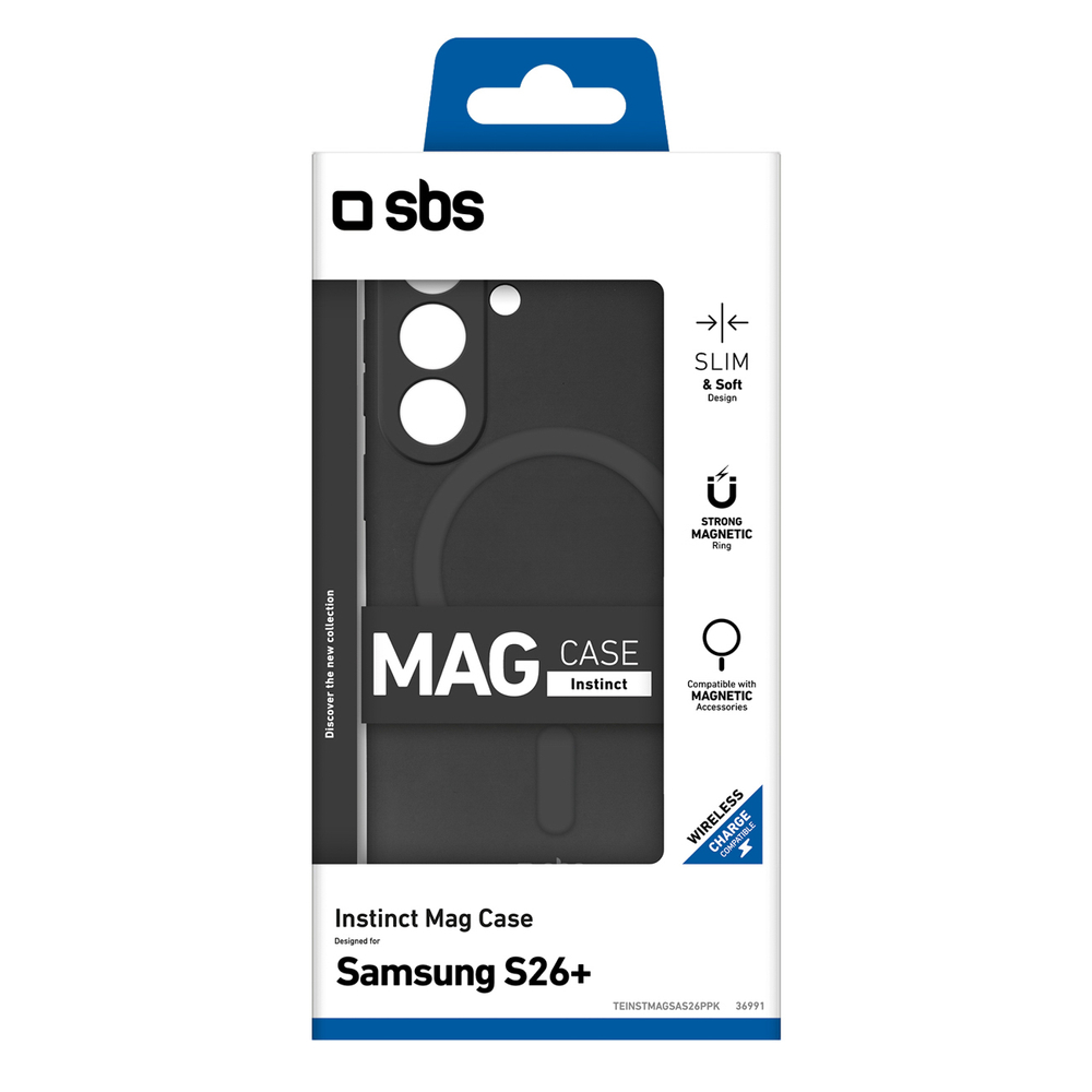 iTok webáruház - SBS SBS Instinct Mag tok Samsung Galaxy S26 Plus készülékhez (fekete) 2 SBS Instinct Mag Case for Samsung Galaxy S26 Plus Compatible with MagSafe (fekete)