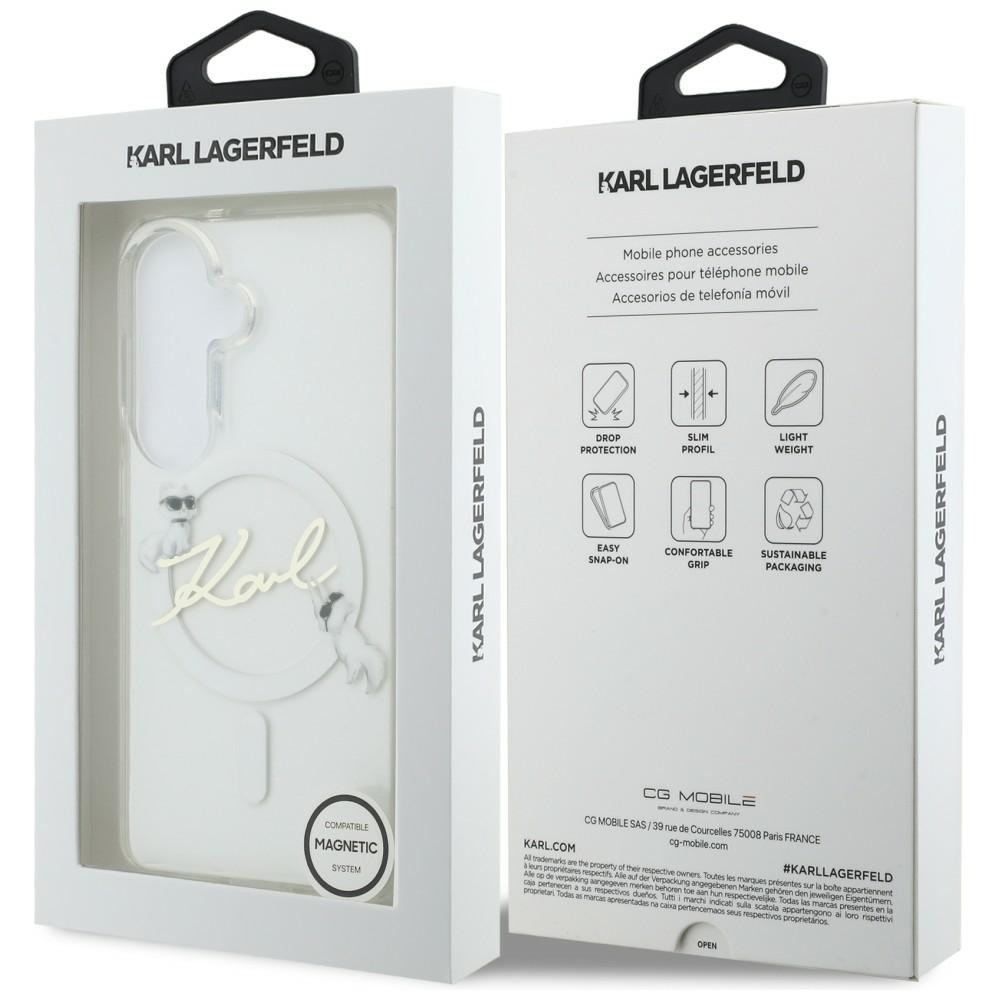iTok webáruház - Karl Lagerfeld Karl Lagerfeld IML KC Script MagSafe tok Samsung Galaxy S26 Plus készülékhez (átlátszó) 8 Karl Lagerfeld IML KC Script MagSafe Case for Samsung Galaxy S26 Plus (átlátszó)