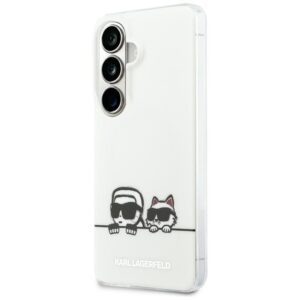 Karl Lagerfeld IML Peekaboo Karl&Choupette MagSafe Case for Samsung Galaxy S26 Plus (átlátszó)