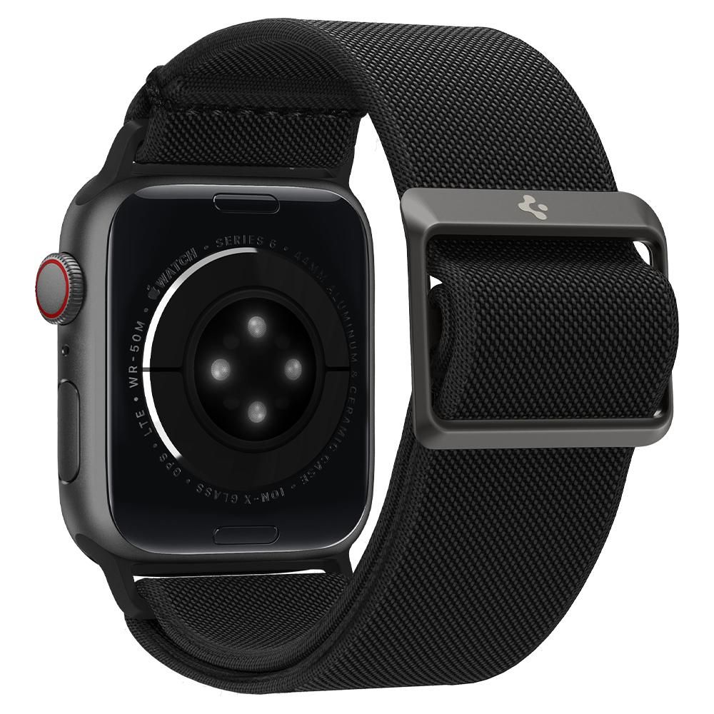 iTok webáruház - Spigen Spigen Fit Lite szíj Apple Watch 4/5/6/7/8/9/SE/Ultra órákhoz (42/44/45/49 mm) (fekete) 8 Spigen Fit Lite Strap for Apple Watch 4/5/6/7/8/9/SE/Ultra (42/44/45/49 mm) (fekete)
