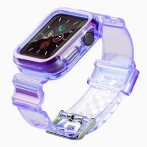 Strap Light Set szilikon Apple Watch szíj és tok 42mm (lila)