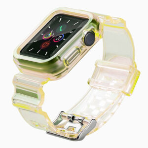 Strap Light Set szilikon szíj és tok Apple Watch 42mm készülékhez (sárga)