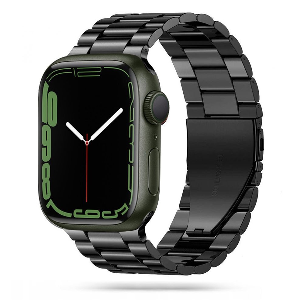 iTok webáruház - Tech-Protect Tech-Protect rozsdamentes acél szíj Apple Watch 4 / 5 / 6 / 7 / 8 / 9 / SE / Ultra 1 / 2 (42/44/45/49 mm) (fekete) 1 Tech-Protect Stainless Bracelet for Apple Watch 4 / 5 / 6 / 7 / 8 / 9 / SE / Ultra 1 / 2 (42/44/45/49 mm) (fekete)
