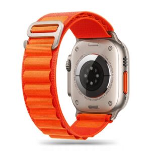 Tech-Protect Nylon Pro szíj Apple Watch 4 / 5 / 6 / 7 / 8 / 9 / SE / Ultra 1 / 2 (42/44/45/49 mm) (narancssárga)