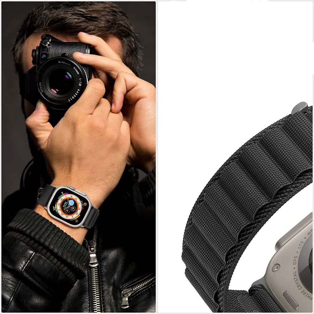 iTok webáruház - Tech-Protect Tech-Protect Nylon Pro szíj Apple Watch 4 / 5 / 6 / 7 / 8 / 9 / SE / Ultra 1 / 2 (42/44/45/49 mm) (narancssárga) 3 Tech-Protect Nylon Pro Strap for Apple Watch 4 / 5 / 6 / 7 / 8 / 9 / SE / Ultra 1 / 2 (42/44/45/49 mm) (narancssárga)