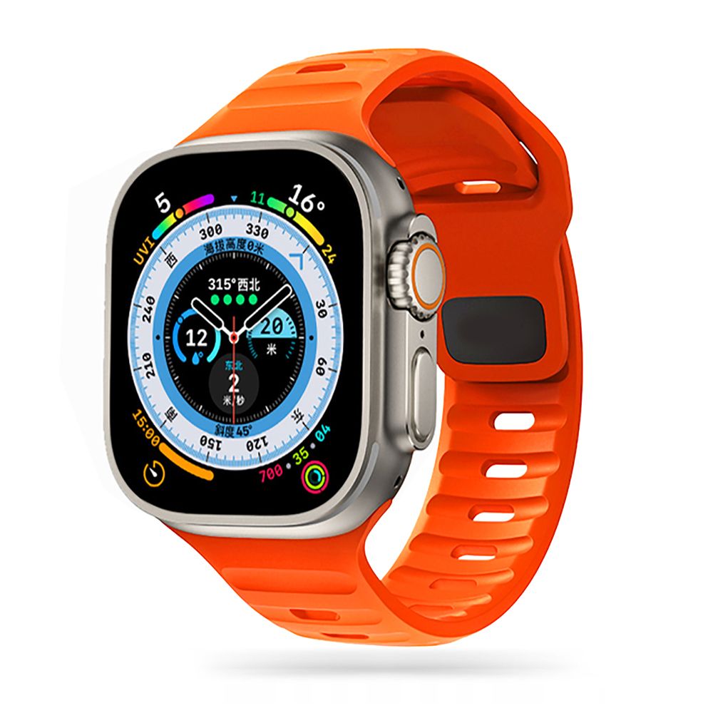 iTok webáruház - Tech-Protect Tech-Protect IconBand Line szíj Apple Watch órákhoz, 42/44/45/49 mm (narancssárga) 1 Tech-Protect IconBand Line Strap for Apple Watch 4 / 5 / 6 / 7 / 8 / 9 / SE / Ultra 1 / 2 (42/44/45/49 mm) (narancssárga)