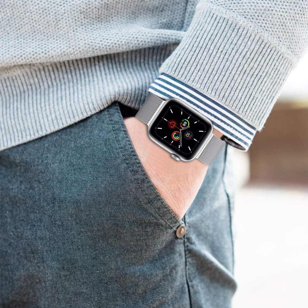 iTok webáruház - Tech-Protect Tech-Protect MilaneseBand milánói szíj Apple Watchhoz (42/44/45/49 mm) (bézs) 6 Tech-Protect MilaneseBand for Apple Watch 4 / 5 / 6 / 7 / 8 / 9 / SE / Ultra 1 / 2 (42/44/45/49 mm) (bézs)