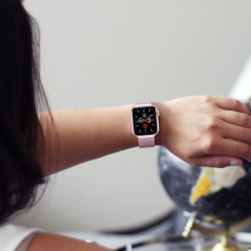 iTok webáruház - Tech-Protect Tech-Protect MilaneseBand rozsdamentes acél szíj Apple Watch 4 / 5 / 6 / 7 / 8 / 9 / SE készülékhez (38/40/41 mm) (bézs) 5 Tech-Protect MilaneseBand for Apple Watch 4 / 5 / 6 / 7 / 8 / 9 / SE (38/40/41 mm) (bézs)