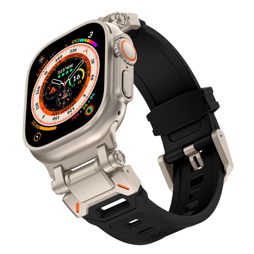 iTok webáruház - Tech-Protect Tech-Protect Delta Pro szíj Apple Watch 4 / 5 / 6 / 7 / 8 / 9 / SE / Ultra 1 / 2 (42/44/45/49 mm) (fekete-titán) 2 Tech-Protect Delta Pro Strap for Apple Watch 4 / 5 / 6 / 7 / 8 / 9 / SE / Ultra 1 / 2 (42/44/45/49 mm) (fekete-titán)