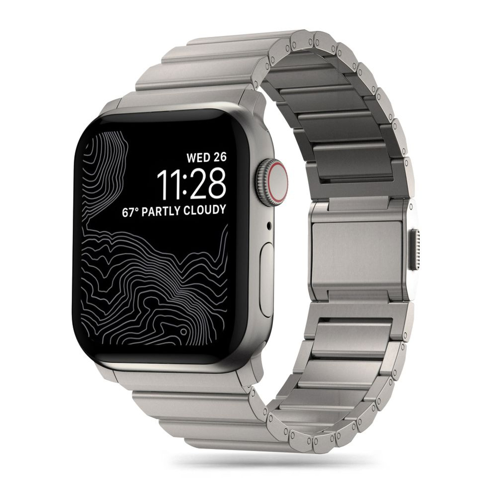 iTok webáruház - Tech-Protect Tech-Protect SteelBand rozsdamentes acél szíj Apple Watch 4 / 5 / 6 / 7 / 8 / 9 / SE / Ultra 1 / 2 készülékekhez (42/44/45/49 mm) (titán) 1 Tech-Protect SteelBand for Apple Watch 4 / 5 / 6 / 7 / 8 / 9 / SE / Ultra 1 / 2 (42/44/45/49 mm) (titán)