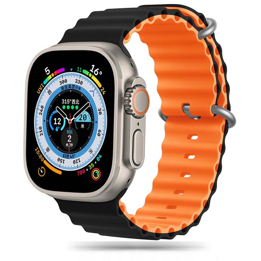 iTok webáruház - Tech-Protect Tech-Protect IconBand Pro sportszíj Apple Watch 4/5/6/7/8/9/SE/Ultra 1/2 készülékhez (42/44/45/49 mm) (narancssárga-fekete) 1 Tech-Protect IconBand Pro Strap for Apple Watch 4 / 5 / 6 / 7 / 8 / 9 / SE / Ultra 1 / 2 (42/44/45/49 mm) (narancssárga-fekete)