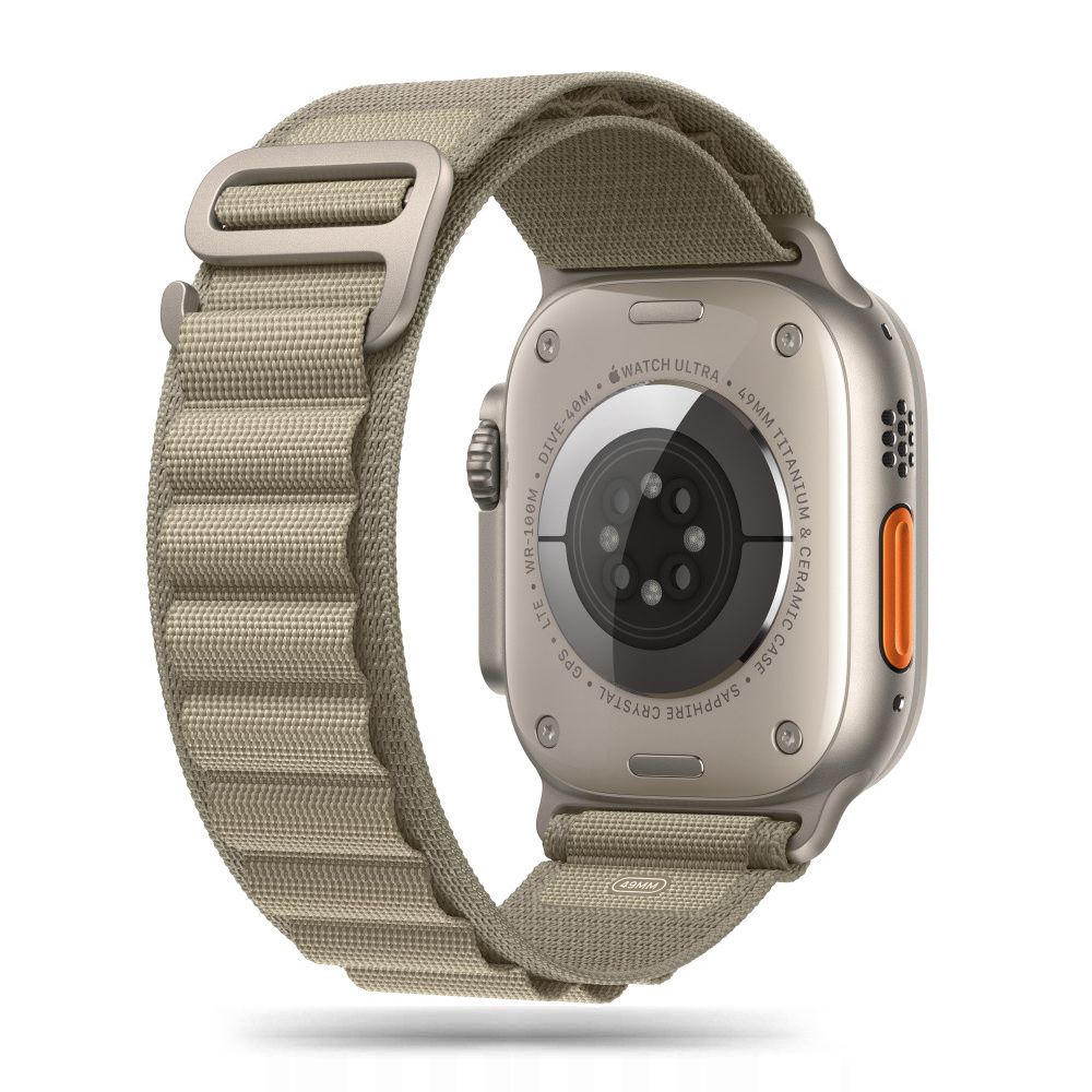 iTok webáruház - Tech-Protect Tech-Protect Nylon Pro szíj Apple Watch 4 / 5 / 6 / 7 / 8 / 9 / SE / Ultra 1 / 2 készülékekhez (42/44/45/49 mm) (titán olívazöld) 1 Tech-Protect Nylon Pro Strap for Apple Watch 4 / 5 / 6 / 7 / 8 / 9 / SE / Ultra 1 / 2 (42/44/45/49 mm) (titán olívazöld)