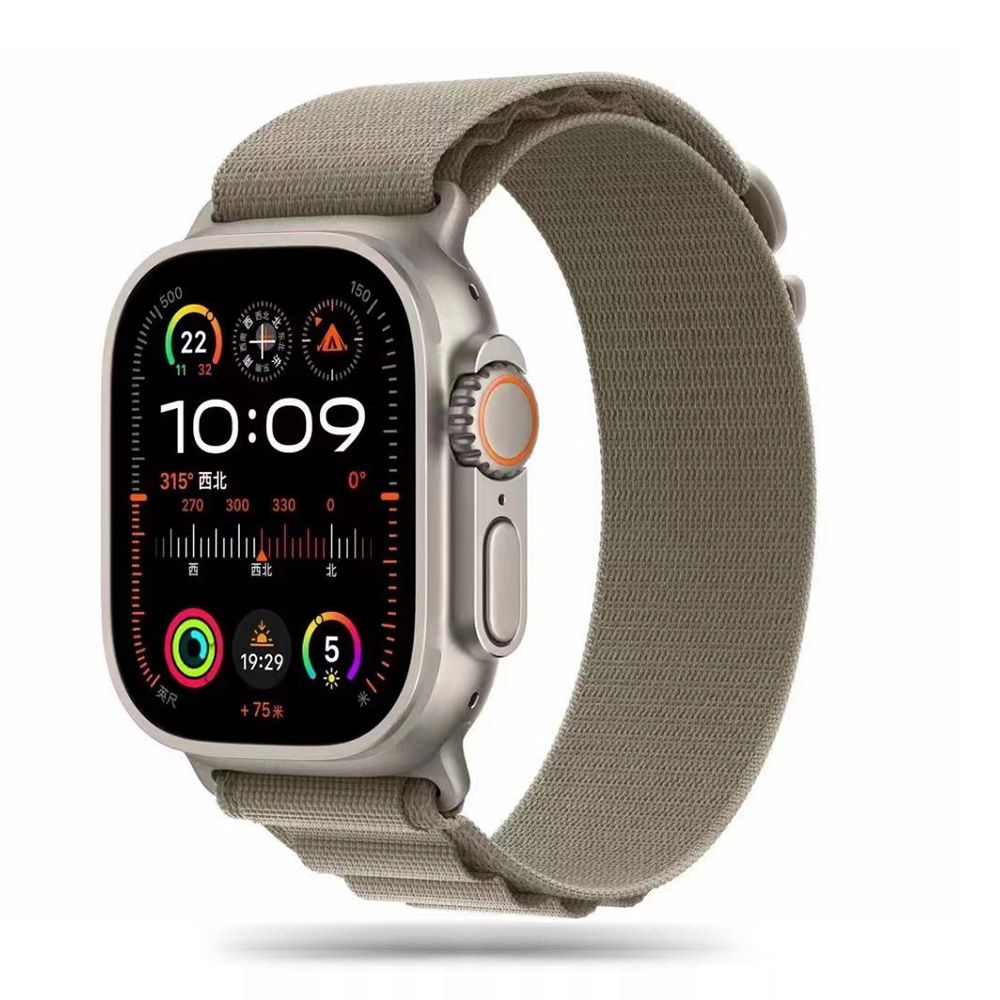 iTok webáruház - Tech-Protect Tech-Protect Nylon Pro szíj Apple Watch 4 / 5 / 6 / 7 / 8 / 9 / SE / Ultra 1 / 2 készülékekhez (42/44/45/49 mm) (titán olívazöld) 7 Tech-Protect Nylon Pro Strap for Apple Watch 4 / 5 / 6 / 7 / 8 / 9 / SE / Ultra 1 / 2 (42/44/45/49 mm) (titán olívazöld)