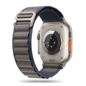 Tech-Protect Nylon Pro szíj Apple Watch 4/5/6/7/8/9/SE/Ultra 1/2 készülékhez (42/44/45/49 mm) (kék-szürke)