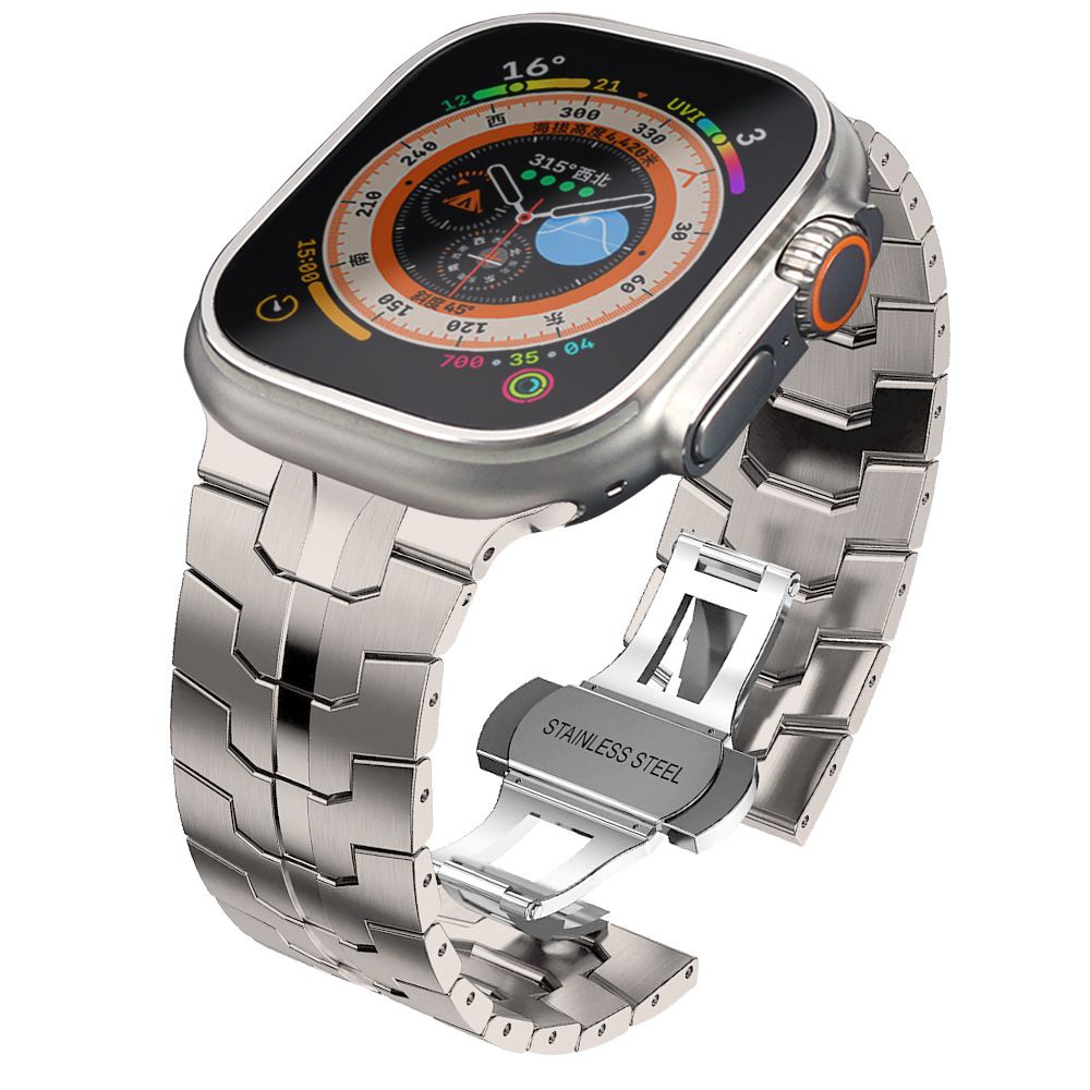 iTok webáruház - Tech-Protect Tech-Protect Stainless Line rozsdamentes acél szíj Apple Watch 4 / 5 / 6 / 7 / 8 / 9 / SE / Ultra 1 / 2 (42/44/45/49 mm) (titán) 2 Tech-Protect Stainless Line bracelet for Apple Watch 4 / 5 / 6 / 7 / 8 / 9 / SE / Ultra 1 / 2 (42/44/45/49 mm) (titán)