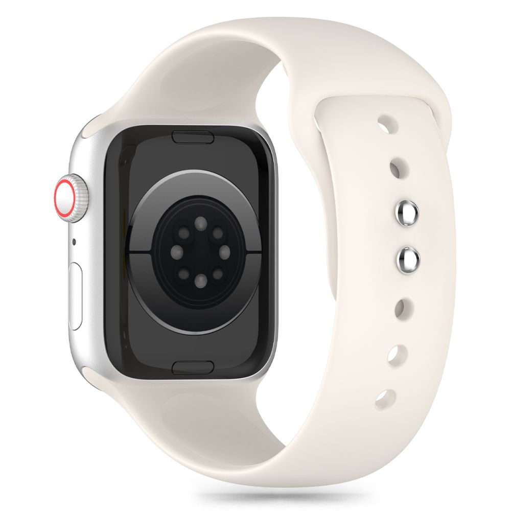 iTok webáruház - Tech-Protect Tech-Protect szilikon szíj Apple Watch 4 / 5 / 6 / 7 / 8 / 9 / SE készülékhez (38 / 40 / 41 mm) (bézs) 2 Tech-Protect Silicone Strap for Apple Watch 4 / 5 / 6 / 7 / 8 / 9 / SE (38 / 40 / 41 mm) (bézs)