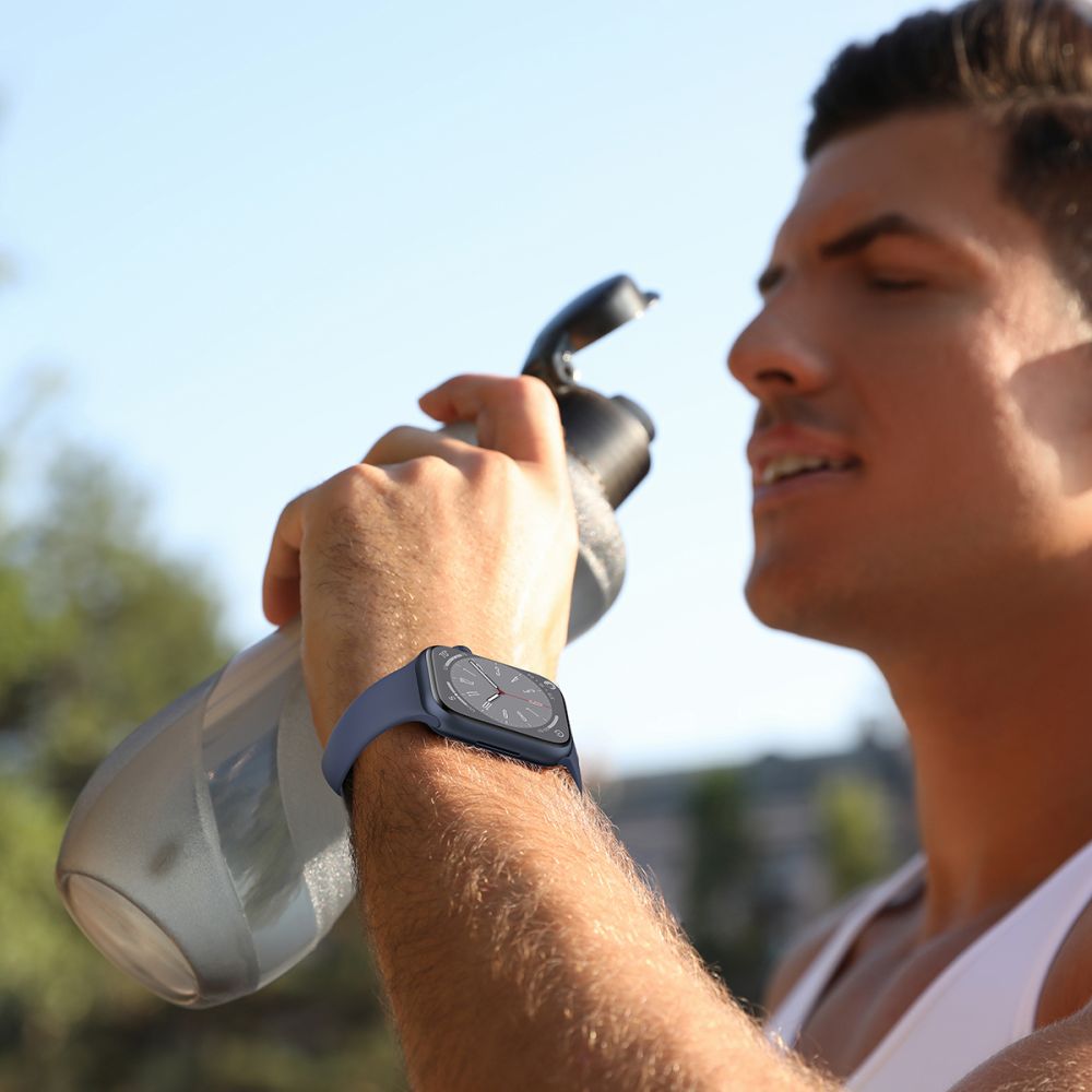 iTok webáruház - Tech-Protect Tech-Protect szilikon szíj Apple Watch 4 / 5 / 6 / 7 / 8 / 9 / SE készülékhez (38 / 40 / 41 mm) (bézs) 3 Tech-Protect Silicone Strap for Apple Watch 4 / 5 / 6 / 7 / 8 / 9 / SE (38 / 40 / 41 mm) (bézs)