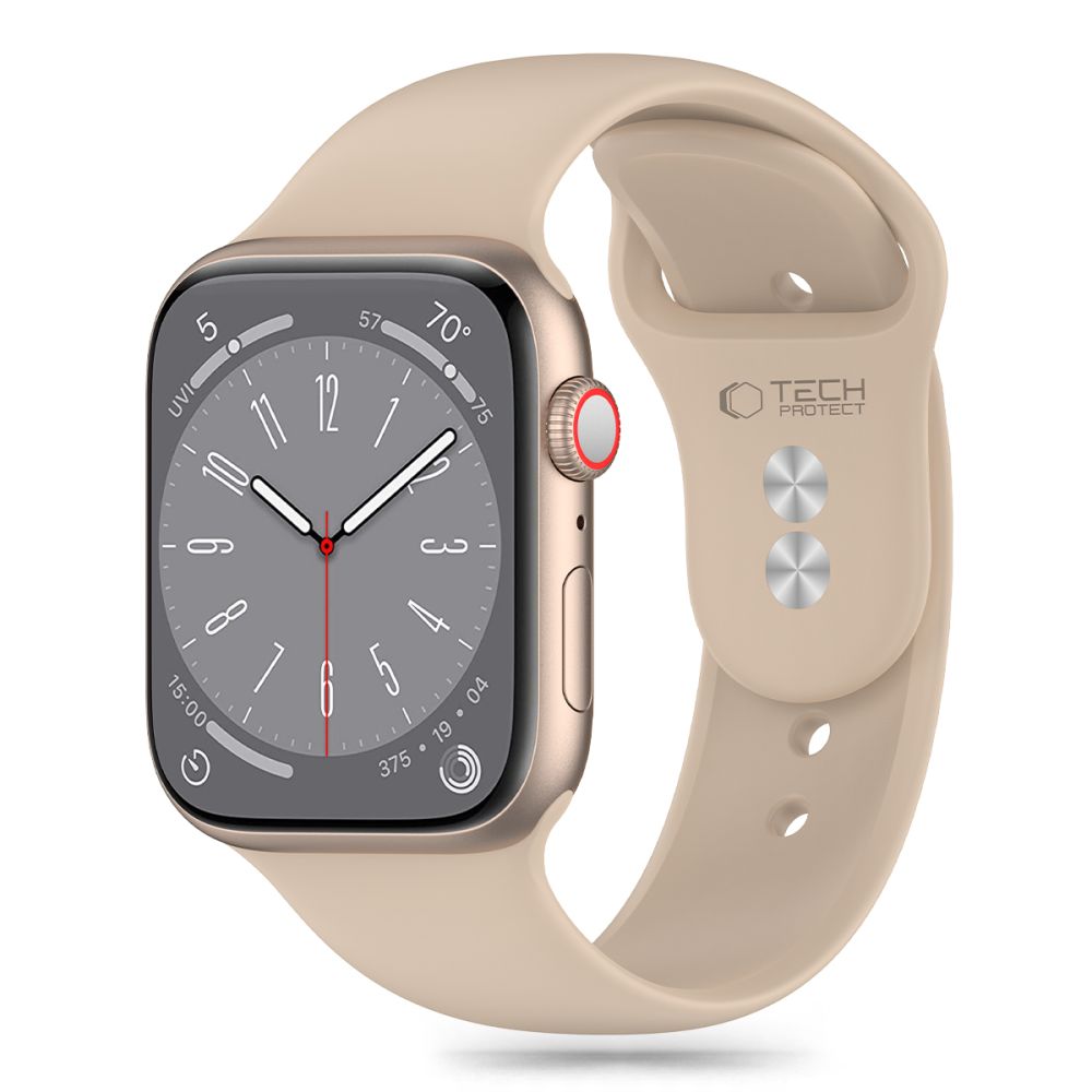 iTok webáruház - Tech-Protect Tech-Protect szilikon szíj Apple Watch 42 / 44 / 45 / 49 mm (barna) 1 Tech-Protect Silicone Strap for Apple Watch 4 / 5 / 6 / 7 / 8 / 9 / SE / Ultra 1 / 2 (42 / 44 / 45 / 49 mm) (barna)
