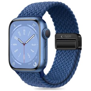 Tech-Protect Nylonmag szíj Apple Watch 4 / 5 / 6 / 7 / 8 / 9 / SE / Ultra 1 / 2 (42 / 44 / 45 / 49 mm) – (kék)