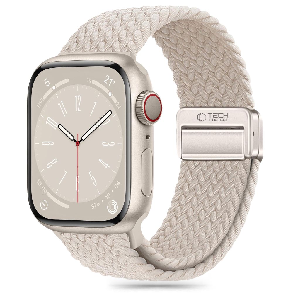iTok webáruház - Tech-Protect Tech-Protect Nylonmag szíj Apple Watchhoz 42 / 44 / 45 / 49 mm (bézs) 1 Tech-Protect Nylonmag Strap for Apple Watch 4 / 5 / 6 / 7 / 8 / 9 / SE / Ultra 1 / 2 (42 / 44 / 45 / 49 mm) (bézs)