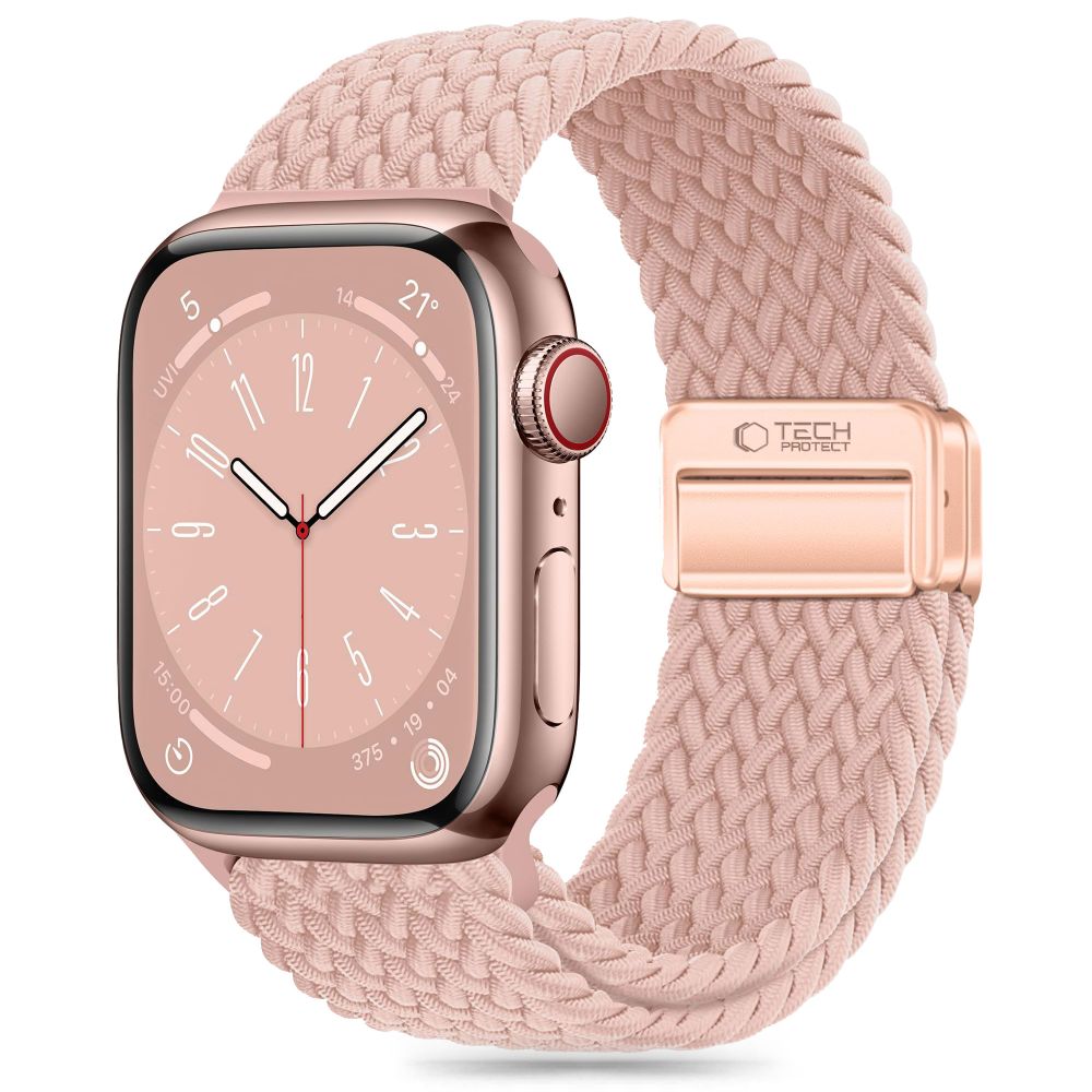 iTok webáruház - Tech-Protect Tech-Protect Nylonmag szíj Apple Watch 4 / 5 / 6 / 7 / 8 / 9 / SE / Ultra 1 / 2 (42 / 44 / 45 / 49 mm) (rózsaszín) 1 Tech-Protect Nylonmag Strap for Apple Watch 4 / 5 / 6 / 7 / 8 / 9 / SE / Ultra 1 / 2 (42 / 44 / 45 / 49 mm) (rózsaszín)