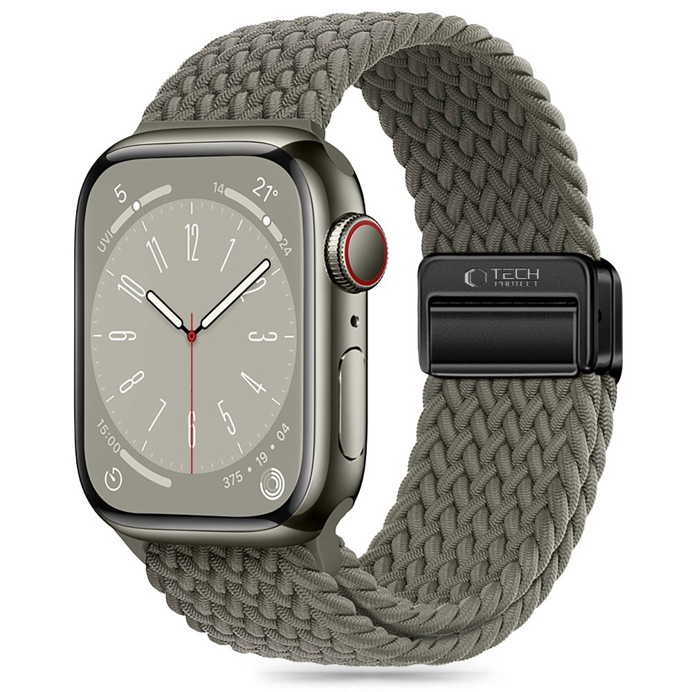 iTok webáruház - Tech-Protect Tech-Protect Nylonmag szíj Apple Watch 4 / 5 / 6 / 7 / 8 / 9 / SE / Ultra 1 / 2 készülékhez (42 / 44 / 45 / 49 mm) (zöld) 1 Tech-Protect Nylonmag Strap for Apple Watch 4 / 5 / 6 / 7 / 8 / 9 / SE / Ultra 1 / 2 (42 / 44 / 45 / 49 MM) (zöld)