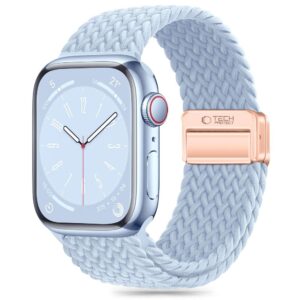Tech-Protect Nylonmag szíj Apple Watch 4 / 5 / 6 / 7 / 8 / 9 / SE készülékhez (38 / 40 / 41 mm) (kék)