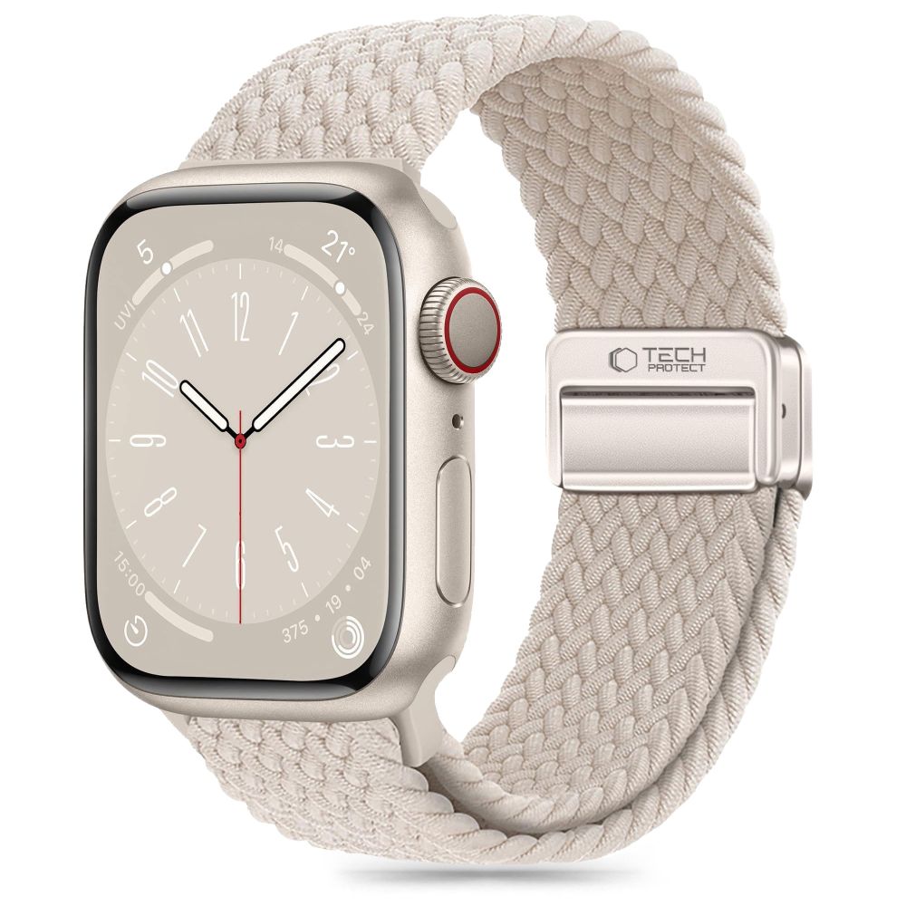 iTok webáruház - Tech-Protect Tech-Protect Nylonmag nylon szíj Apple Watch 4/5/6/7/8/9/SE készülékekhez (38/40/41 mm) (bézs) 1 Tech-Protect Nylonmag Strap for Apple Watch 4 / 5 / 6 / 7 / 8 / 9 / SE (38 / 40 / 41 mm) (bézs)