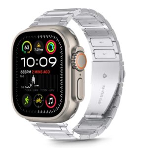 Tech-Protect Stainless rozsdamentes acél szíj Apple Watch 44 / 45 / 46 / 49 mm (ezüst)