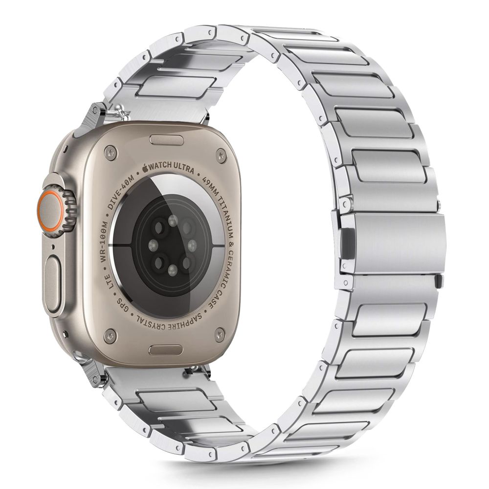 iTok webáruház - Tech-Protect Tech-Protect Stainless rozsdamentes acél szíj Apple Watch 44 / 45 / 46 / 49 mm (ezüst) 3 Tech-Protect Stainless Bracelet for Apple Watch 44 / 45 / 46 / 49 mm (ezüst)