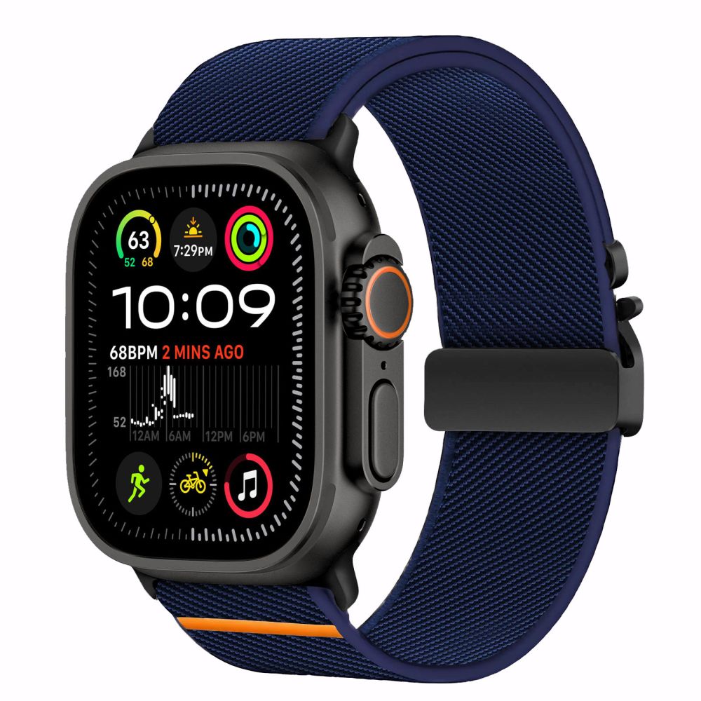 iTok webáruház - Tech-Protect Tech-Protect Nylon Clasp szíj Apple Watch 44 / 45 / 46 / 49 mm (sötétkék) 2 Tech-Protect Nylon Clasp for Apple Watch 44 / 45 / 46 / 49 mm (sötétkék)