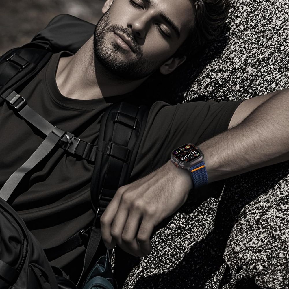 iTok webáruház - Tech-Protect Tech-Protect Nylon Clasp szíj Apple Watch 44 / 45 / 46 / 49 mm (sötétkék) 4 Tech-Protect Nylon Clasp for Apple Watch 44 / 45 / 46 / 49 mm (sötétkék)