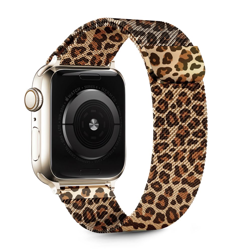 iTok webáruház - Tech-Protect Tech-Protect Lamano rozsdamentes acél szíj Apple Watchhoz 40 / 41 / 42 mm (barna és fekete) 1 Tech-Protect Lamano strap for Apple Watch 40 / 41 / 42 mm (barna és fekete)