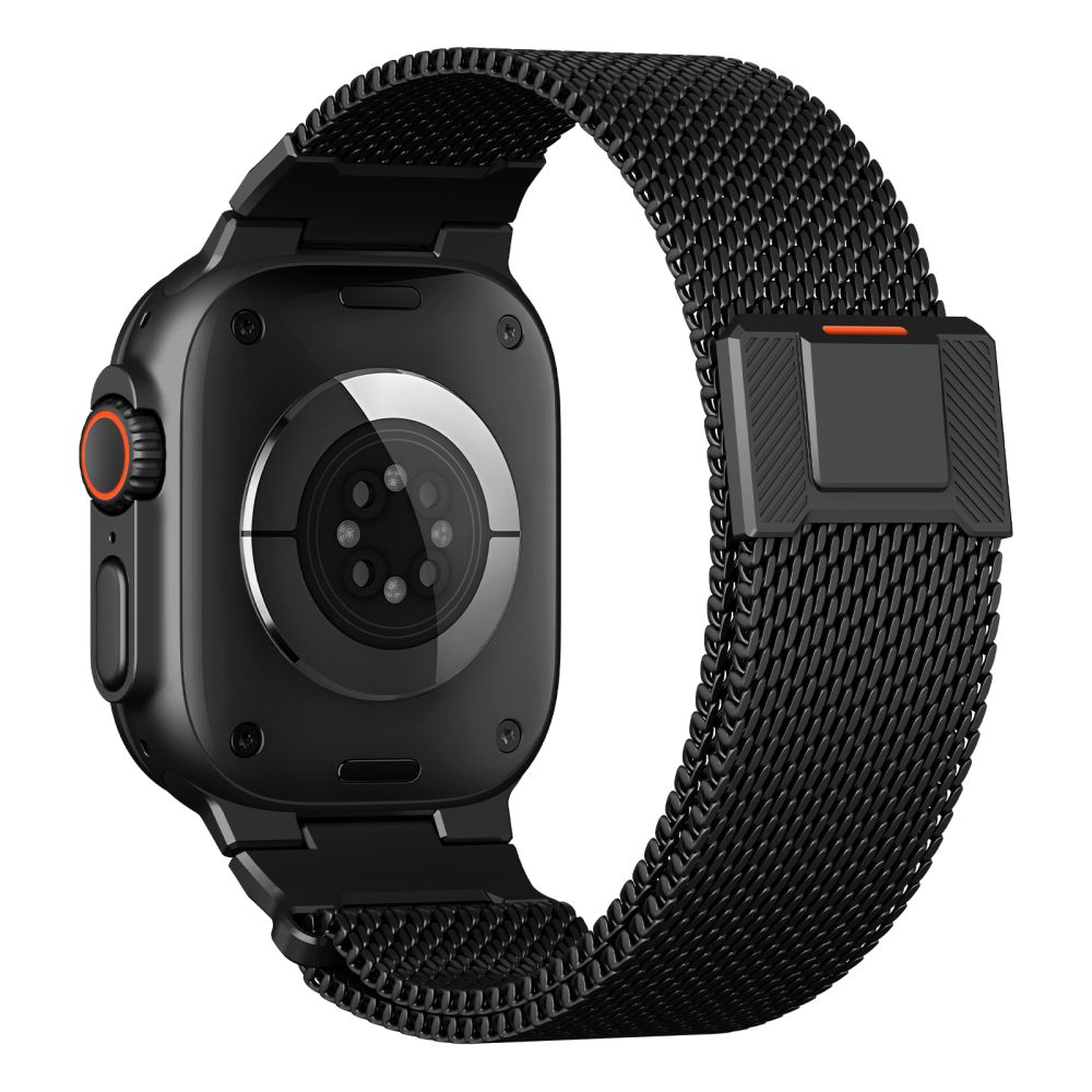 iTok webáruház - Tech-Protect Tech-Protect Milano Vanguard milánói fémszíj Apple Watchhoz (fekete) 2 Tech-Protect Milano Vanguard Bracelet for Apple Watch (44 / 45 / 46 / 49 mm) (fekete)