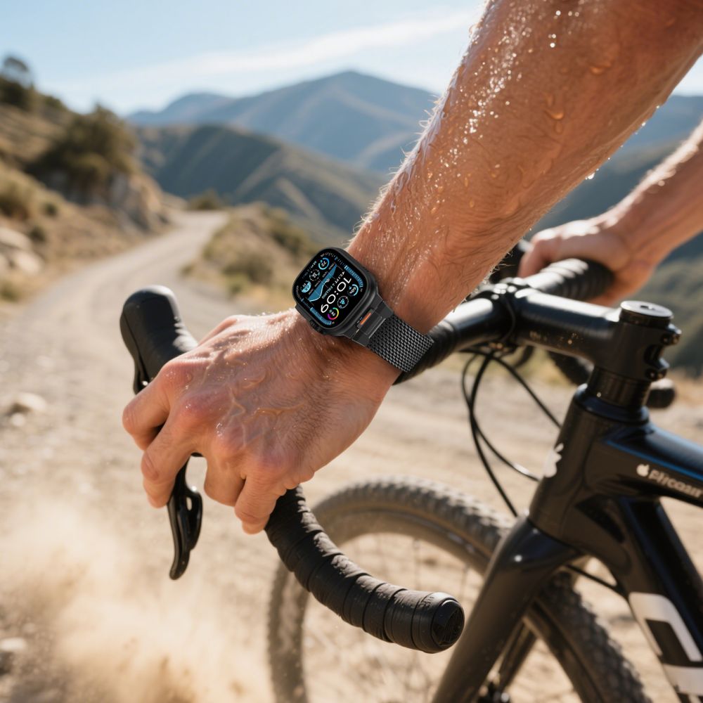 iTok webáruház - Tech-Protect Tech-Protect Milano Vanguard milánói fémszíj Apple Watchhoz (fekete) 5 Tech-Protect Milano Vanguard Bracelet for Apple Watch (44 / 45 / 46 / 49 mm) (fekete)