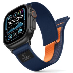 Tech-Protect Nylon Elite szíj Apple Watch 44 / 45 / 46 / 49 mm (sötétkék)
