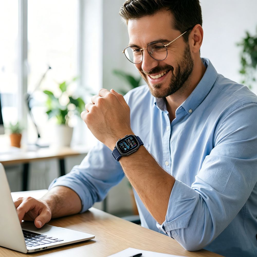 iTok webáruház - Tech-Protect Tech-Protect Nylon Elite szíj Apple Watch 44 / 45 / 46 / 49 mm (sötétkék) 5 Tech-Protect Nylon Elite Strap for Apple Watch 44 / 45 / 46 / 49 mm (sötétkék)