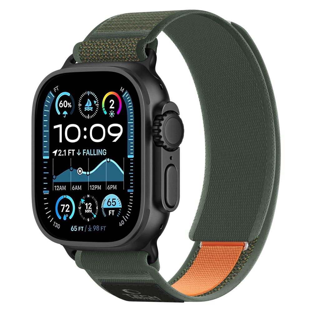 iTok webáruház - Tech-Protect Tech-Protect Nylon Elite szíj Apple Watch 44/45/46/49 mm (zöld/narancssárga) 2 Tech-Protect Nylon Elite Strap for Apple Watch 44/45/46/49 mm (zöld/narancssárga)