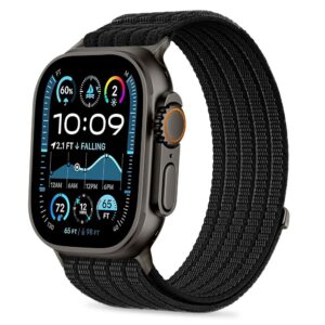 Tech-Protect Nylon Sport szíj Apple Watch 44 / 45 / 46 / 49 mm (fekete)