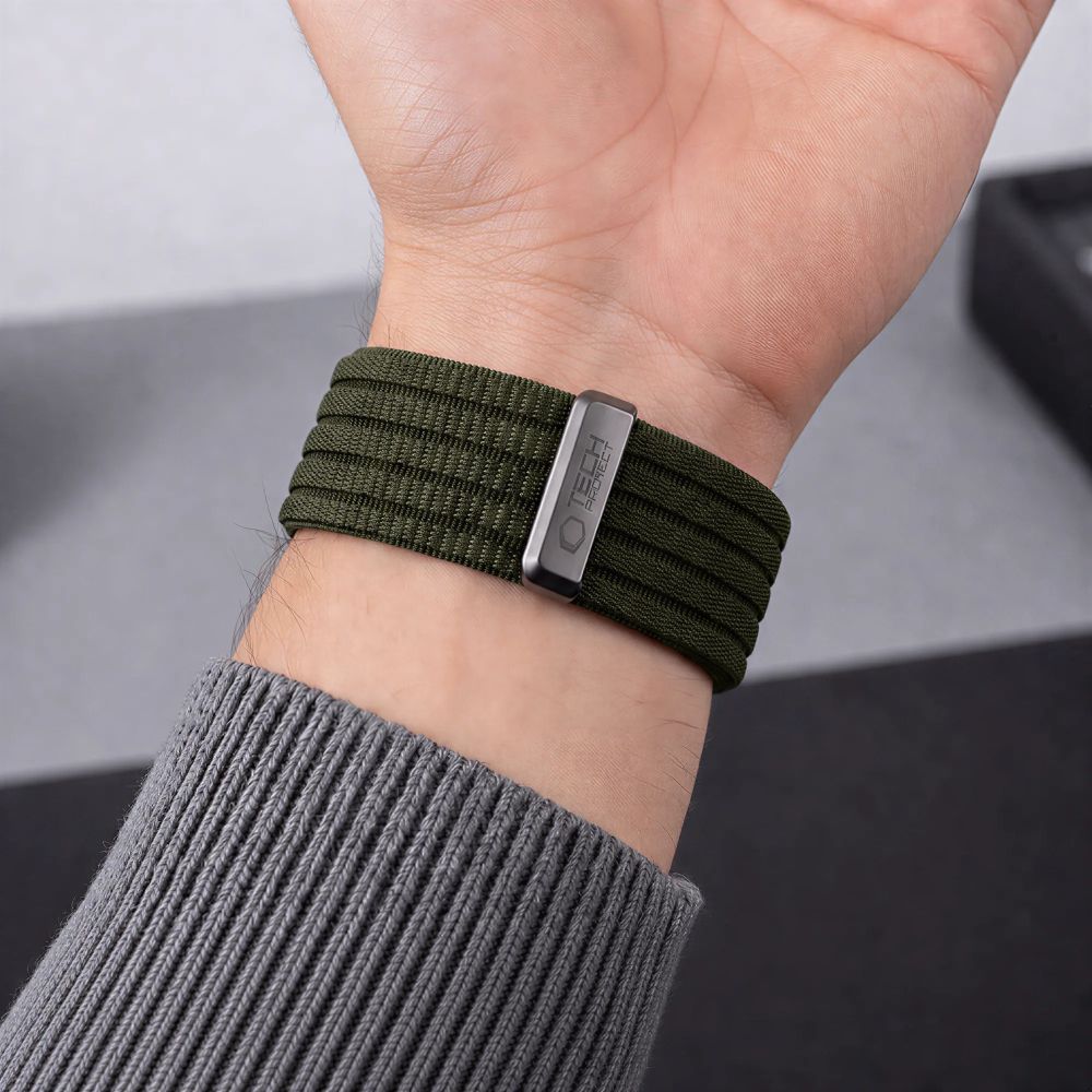iTok webáruház - Tech-Protect Tech-Protect Nylon Sport szíj Apple Watchhoz 44 / 45 / 46 / 49 mm (sötétzöld) 6 Tech-Protect Nylon Sport Band for Apple Watch 44 / 45 / 46 / 49 mm (sötétzöld)