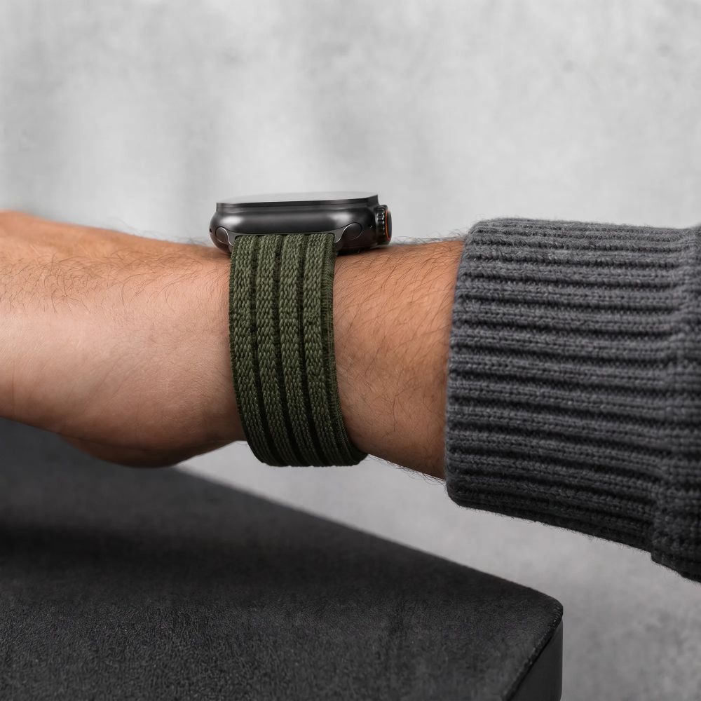 iTok webáruház - Tech-Protect Tech-Protect Nylon Sport szíj Apple Watchhoz 44 / 45 / 46 / 49 mm (sötétzöld) 7 Tech-Protect Nylon Sport Band for Apple Watch 44 / 45 / 46 / 49 mm (sötétzöld)