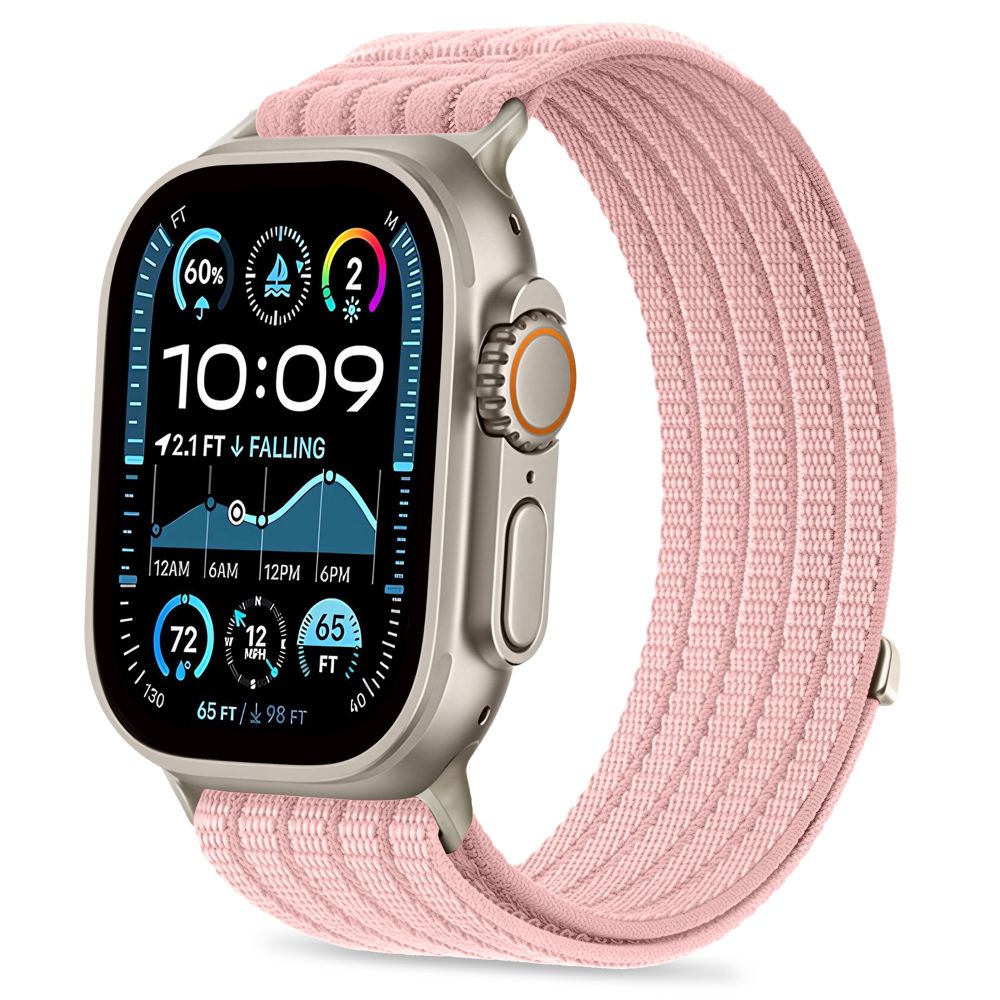 iTok webáruház - Tech-Protect Tech-Protect Nylon Sport szíj Apple Watch 44/45/46/49 mm (világos rózsaszín) 1 Tech-Protect Nylon Sport Band for Apple Watch 44/45/46/49 mm (világos rózsaszín)