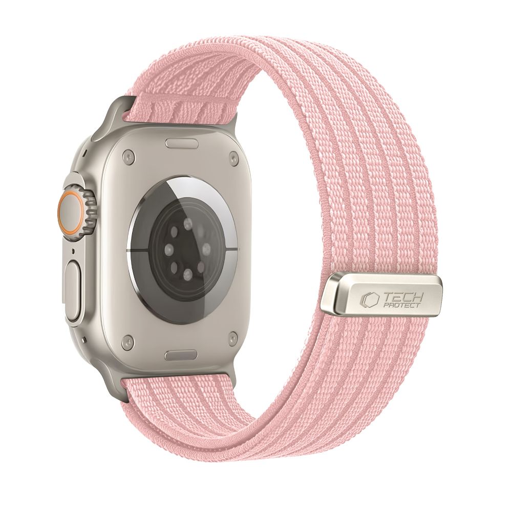 iTok webáruház - Tech-Protect Tech-Protect Nylon Sport szíj Apple Watch 44/45/46/49 mm (világos rózsaszín) 2 Tech-Protect Nylon Sport Band for Apple Watch 44/45/46/49 mm (világos rózsaszín)
