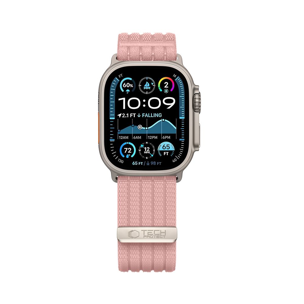 iTok webáruház - Tech-Protect Tech-Protect Nylon Sport szíj Apple Watch 44/45/46/49 mm (világos rózsaszín) 3 Tech-Protect Nylon Sport Band for Apple Watch 44/45/46/49 mm (világos rózsaszín)