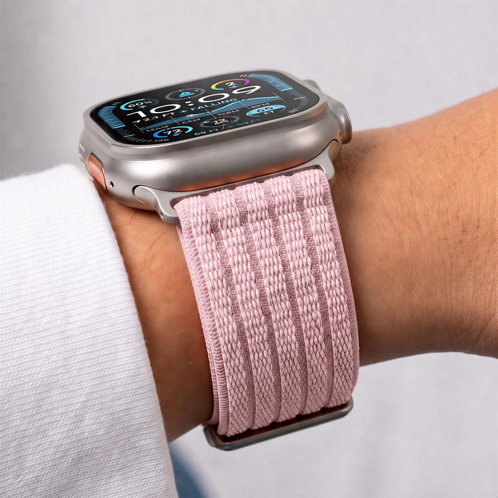 iTok webáruház - Tech-Protect Tech-Protect Nylon Sport szíj Apple Watch 44/45/46/49 mm (világos rózsaszín) 8 Tech-Protect Nylon Sport Band for Apple Watch 44/45/46/49 mm (világos rózsaszín)