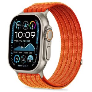 Tech-Protect Nylon Sport szíj Apple Watch 44 / 45 / 46 / 49 mm (narancssárga)