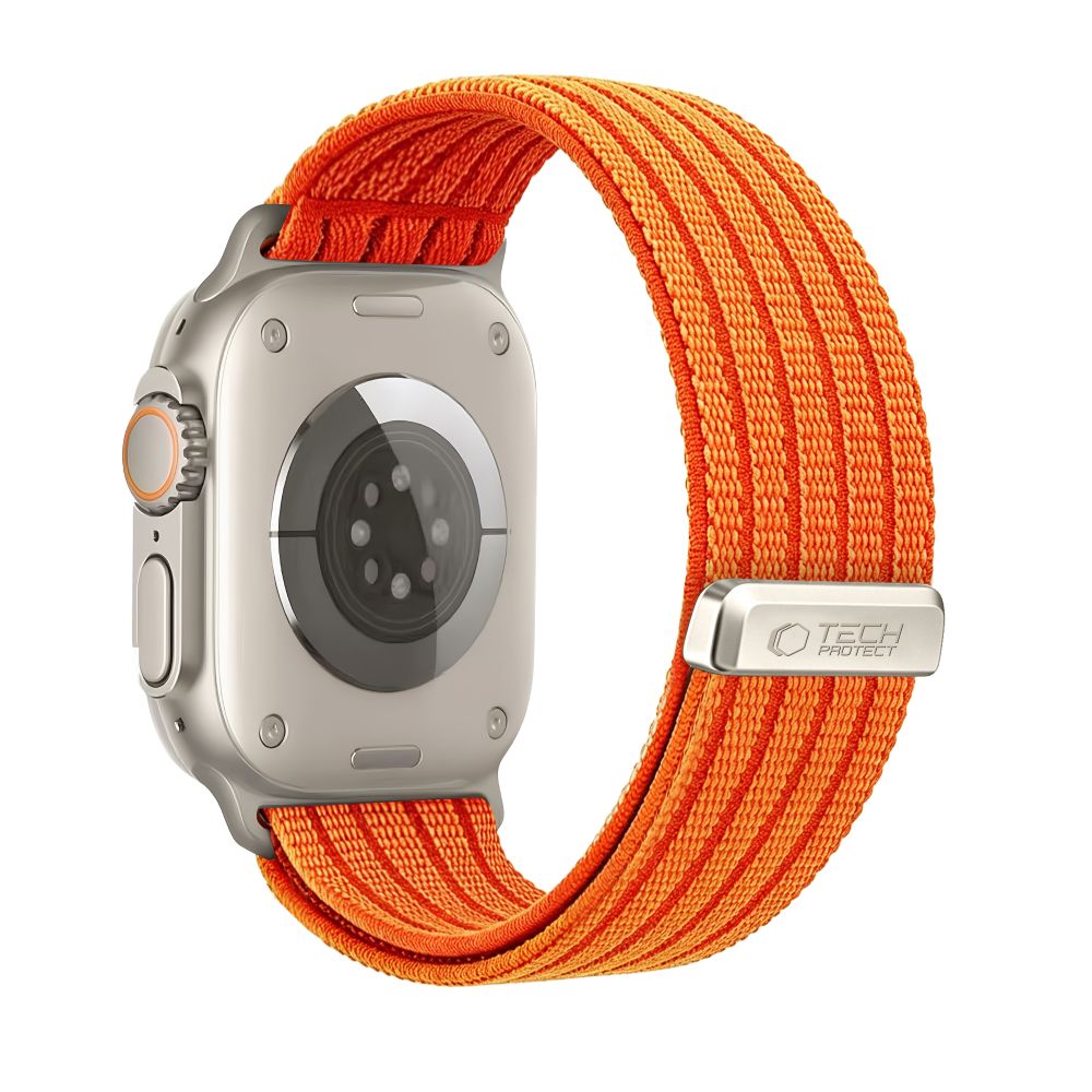iTok webáruház - Tech-Protect Tech-Protect Nylon Sport szíj Apple Watch 44 / 45 / 46 / 49 mm (narancssárga) 2 Tech-Protect Nylon Sport Band for Apple Watch 44 / 45 / 46 / 49 mm (narancssárga)