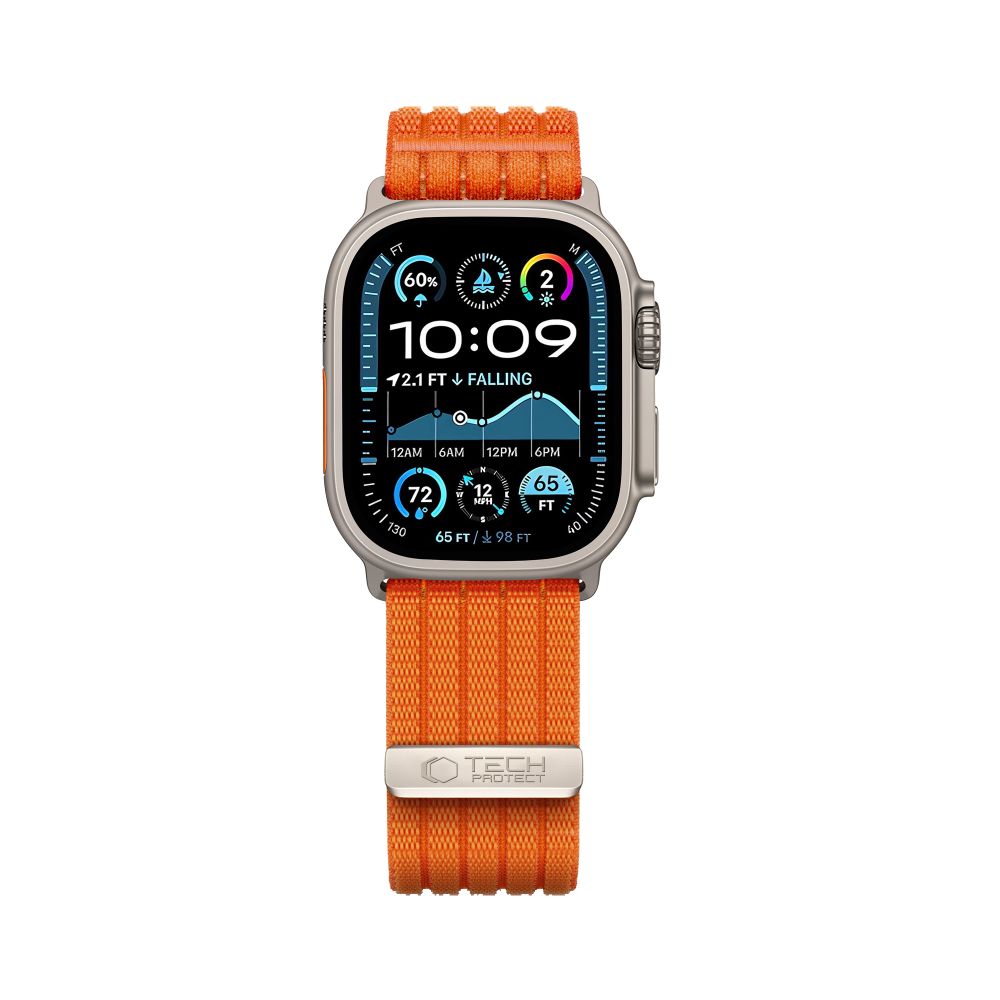 iTok webáruház - Tech-Protect Tech-Protect Nylon Sport szíj Apple Watch 44 / 45 / 46 / 49 mm (narancssárga) 3 Tech-Protect Nylon Sport Band for Apple Watch 44 / 45 / 46 / 49 mm (narancssárga)