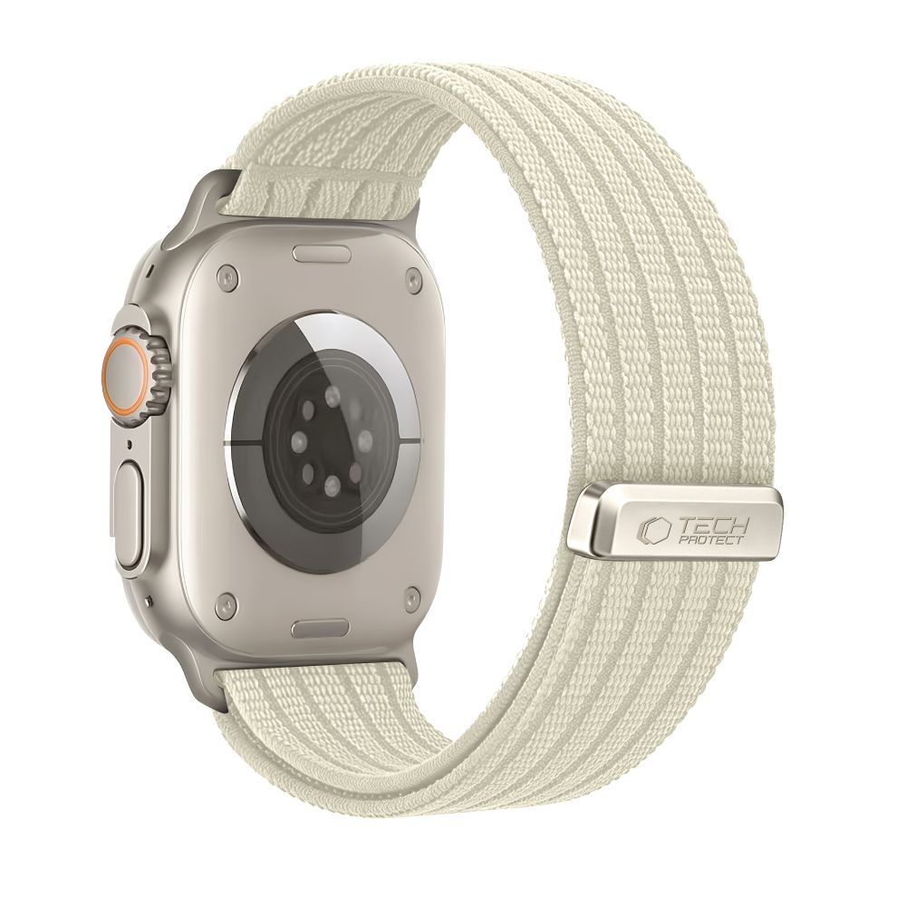 iTok webáruház - Tech-Protect Tech-Protect Nylon Sport szíj Apple Watch 44 / 45 / 46 / 49 mm (bézs) 2 Tech-Protect Nylon Sport Strap for Apple Watch 44 / 45 / 46 / 49 mm (bézs)