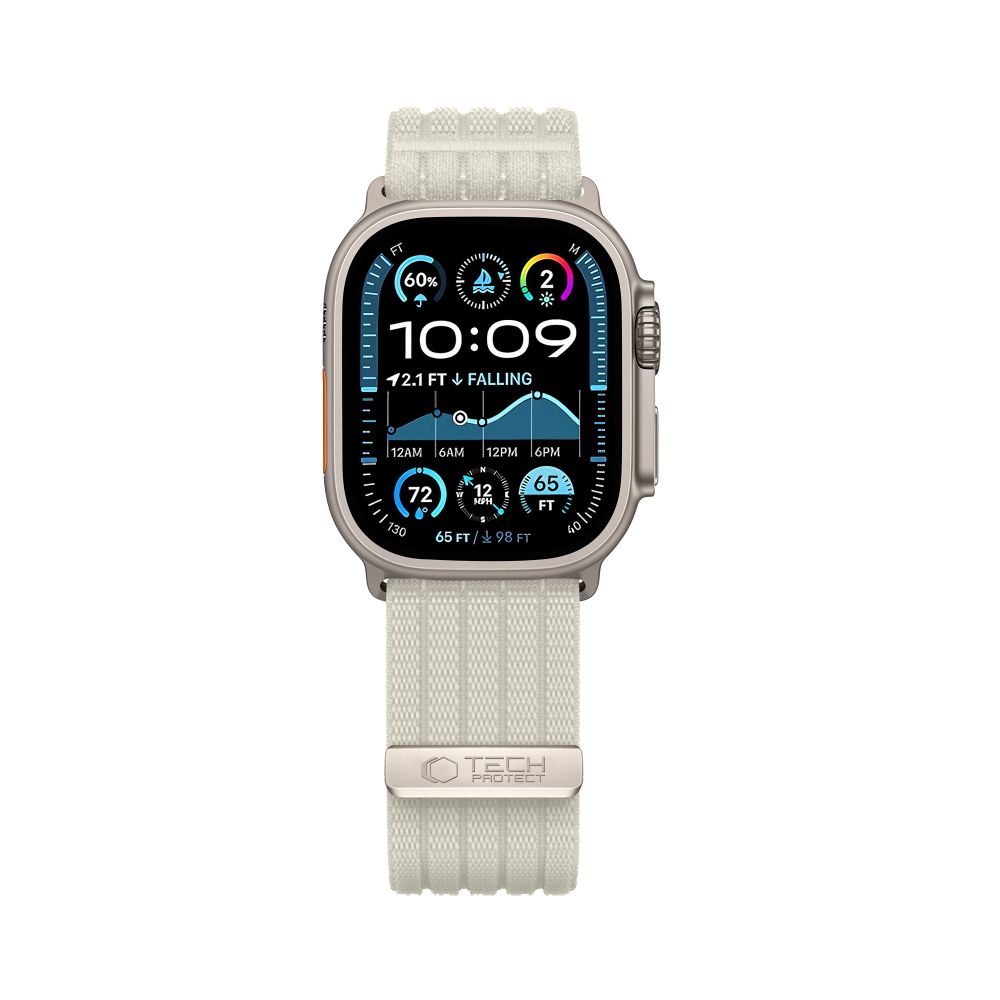 iTok webáruház - Tech-Protect Tech-Protect Nylon Sport szíj Apple Watch 44 / 45 / 46 / 49 mm (bézs) 3 Tech-Protect Nylon Sport Strap for Apple Watch 44 / 45 / 46 / 49 mm (bézs)